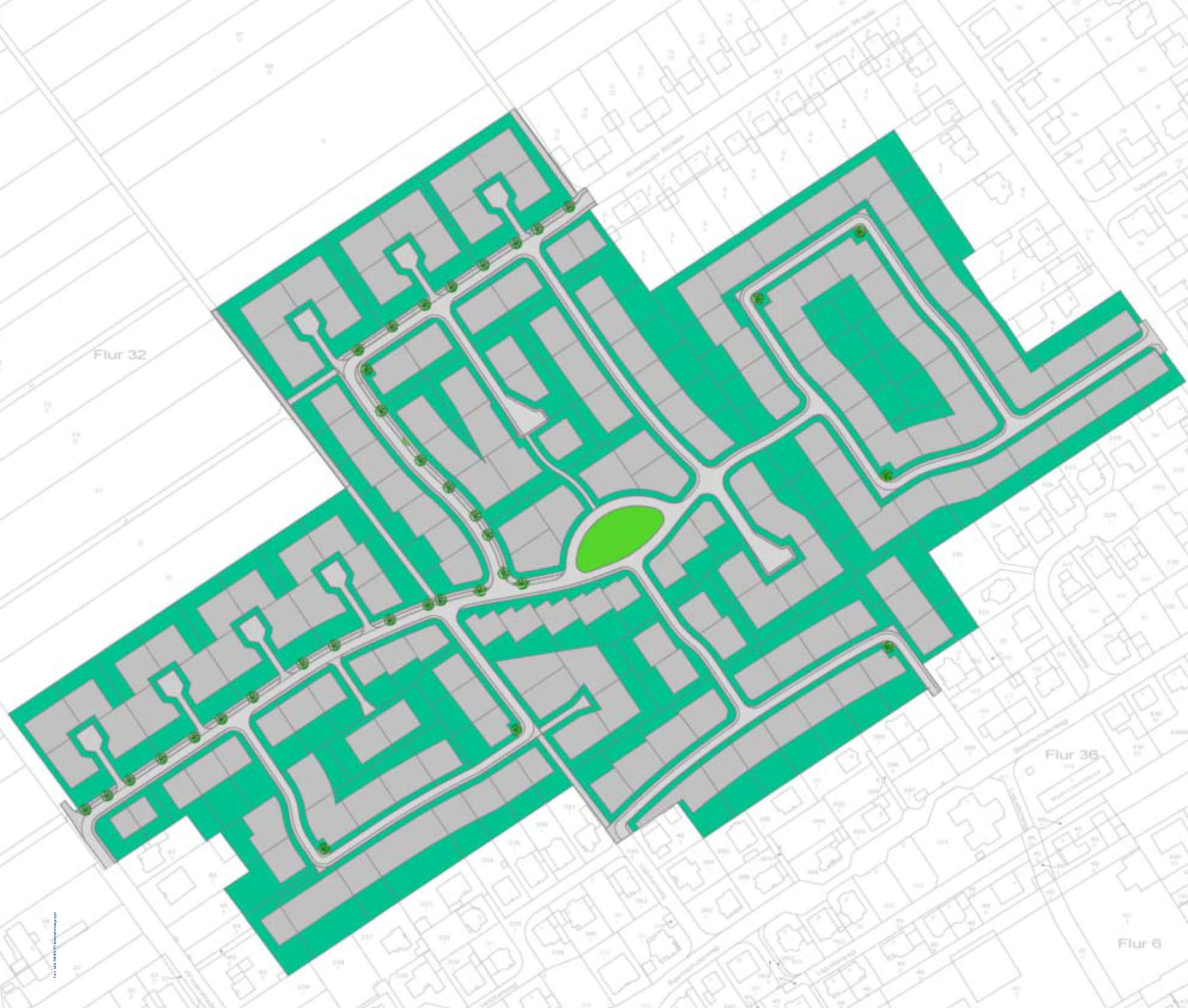 Bebauungsplan und Projekt Lange Fuhr, GEO PROTECT®-Referenz zur Rückhaltung und Abflussdrosselung von Niederschlagswasser.