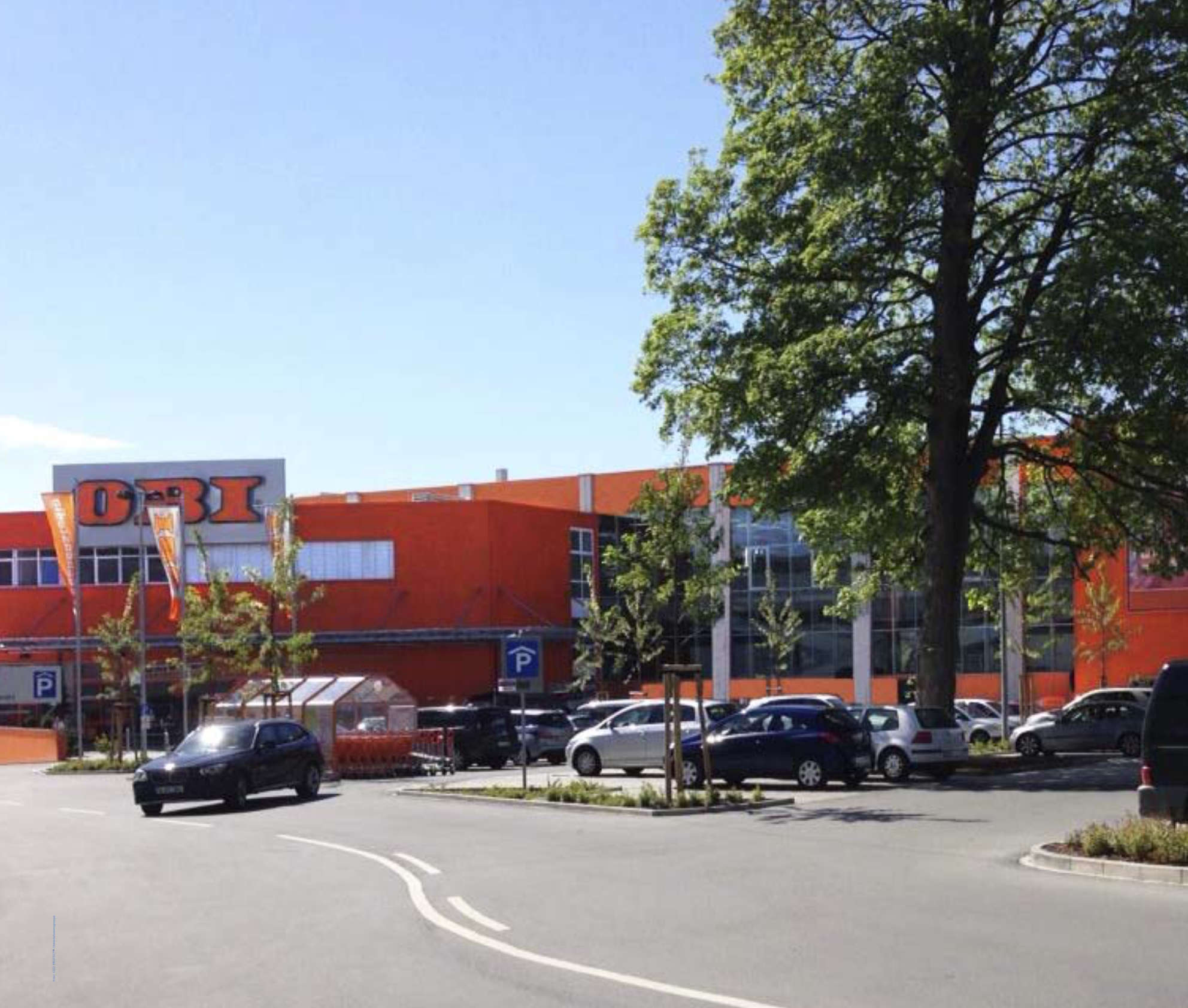 Filiale OBI Nürnberg, GEO PROTECT®-Referenz zur Versickerung von Niederschlagswasser.